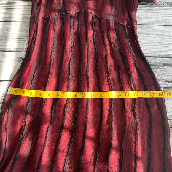 Maggie Walt Sheer 100% Silk Witchy Babydoll Dress - Picture 13 of 15